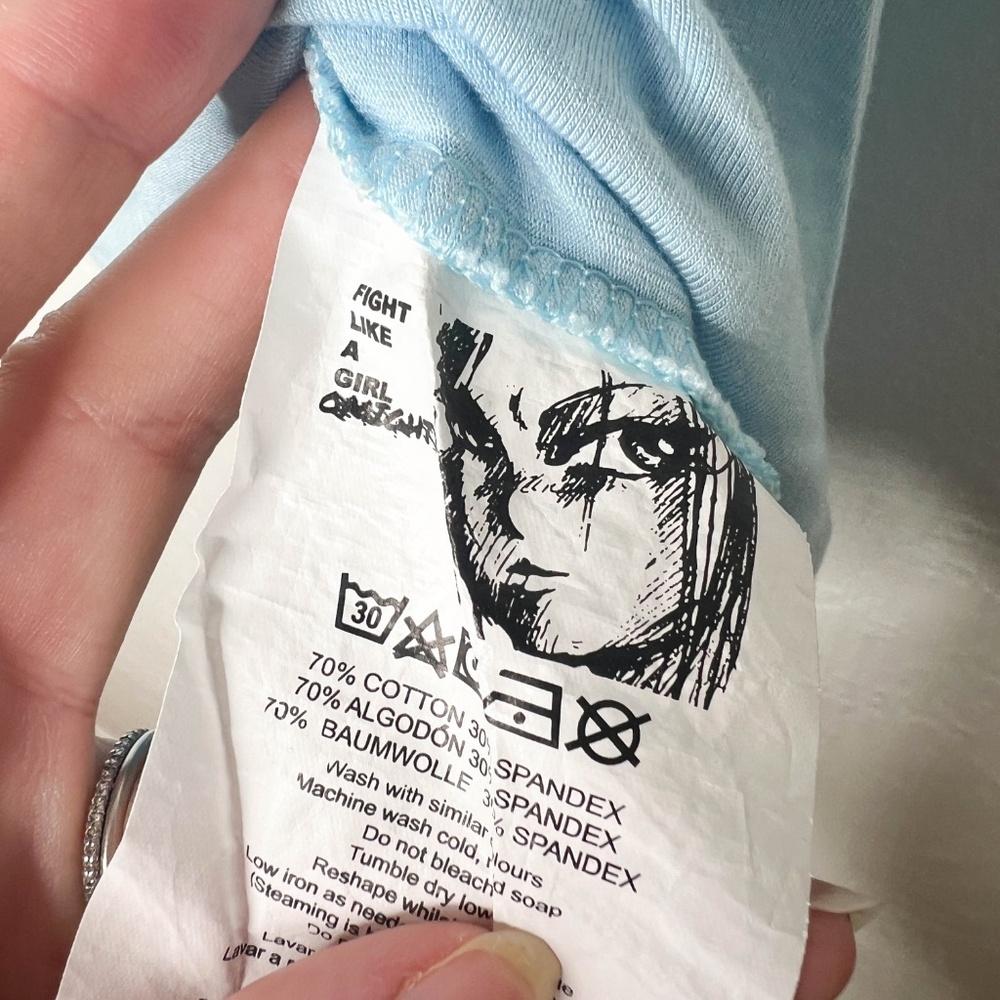 Y2K OMIGHTY Offensive Babydoll Tee Shirt Queen of BJ - Picture 5 of 10